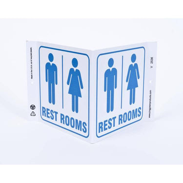 ZING Eco Public Facility V Sign, 7X12- Model 2536